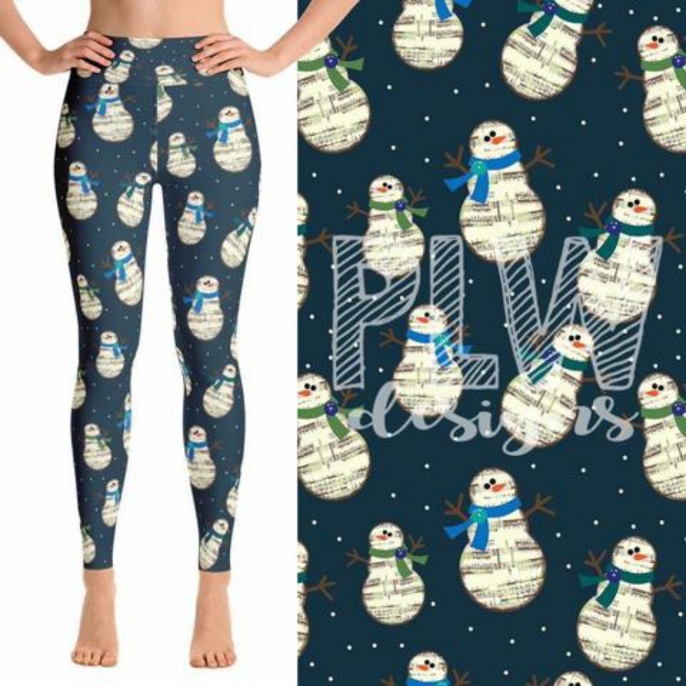 Caroling Snowmen Leggings